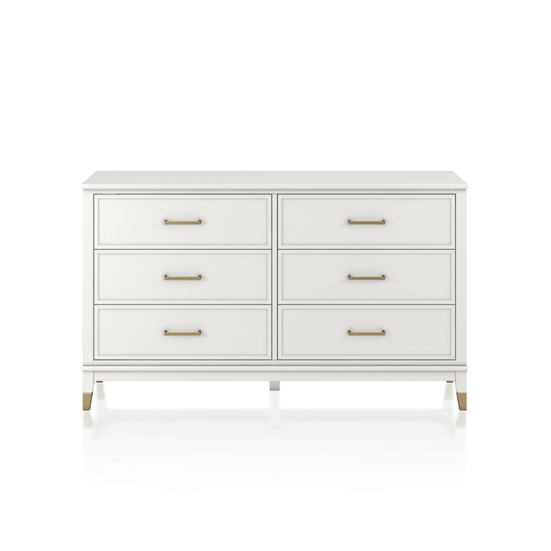 6 - Drawer Chest of Drawers, White