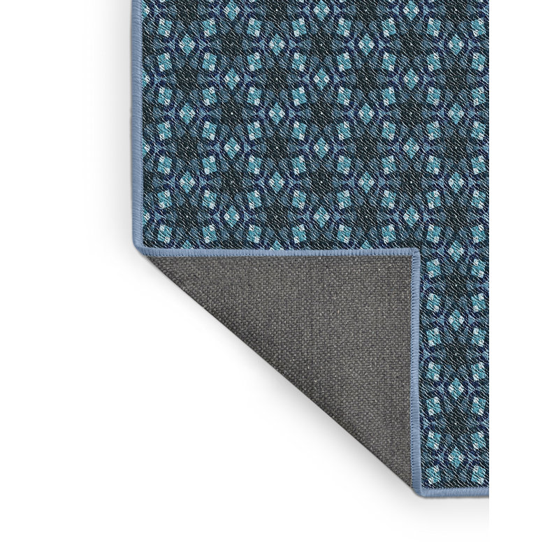 Tapis de zone bleue à motifs, Rectangle 2 pi x 3 pi