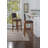 Upholstered Counter Stool with Solid Wood Frame-52517035-52517032