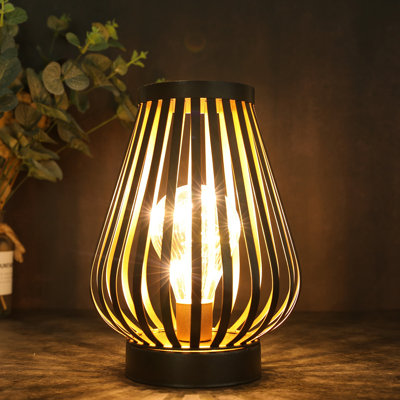 Lampe de table d'extérieur à pile 8,7 po