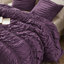 Édredon simple / simple TG de couleur mauve, avec détails et attaches, microfibre moelleuse pour se blottir toute l'année, mauve standard 100 2 pièces, avec design, chaleur semblable au nuage,-118916198-118916201