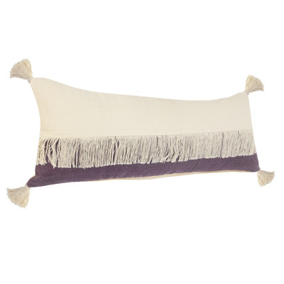 14" X 36" 100% Cotton Zippered Pillow