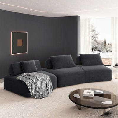 139" Oversized Modular Sectional Sofa Set