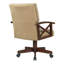 Chaise rembourrée et pivotante rembourrée tabac