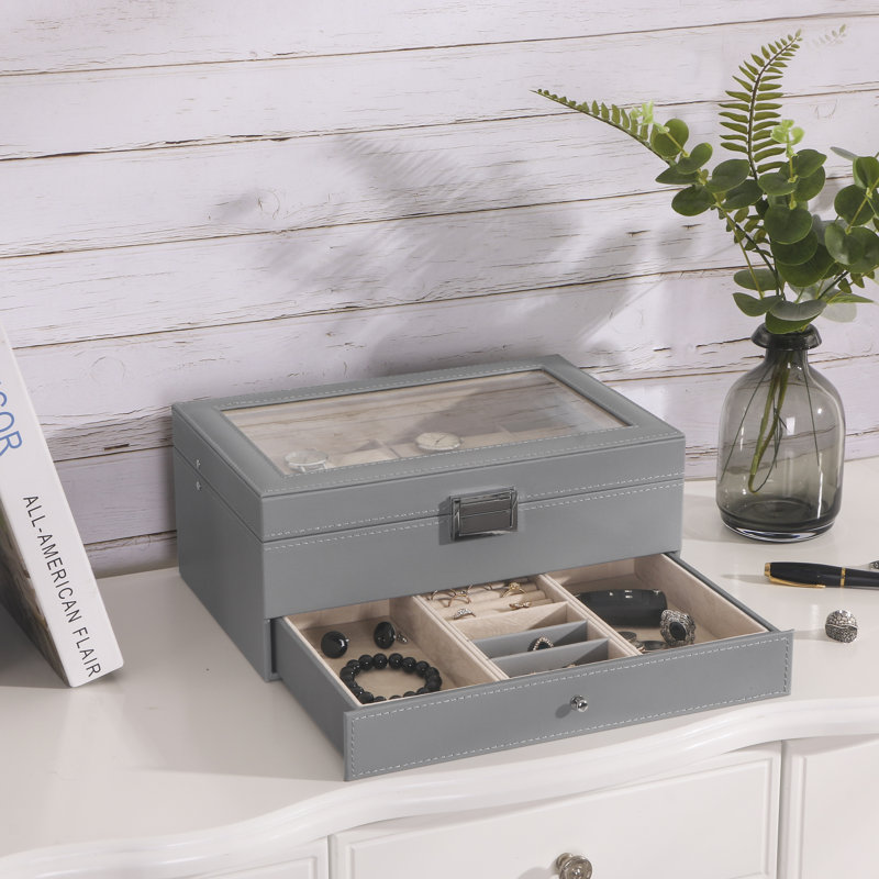 Watch Box + Drawers, Grey