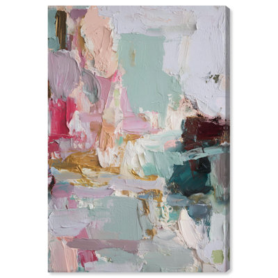 Pastel Impasto Dream I Canvas Print Pink Wall Art by Art Remedy, Gallery Wrapped, 10 x 15
