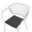 Boghos 44cm H Metal Slat Back Armchair-628015686