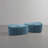 Caras Upholstered Blue Triangular Compression Ottoman No Assembly Required (Set of 2)-109286833