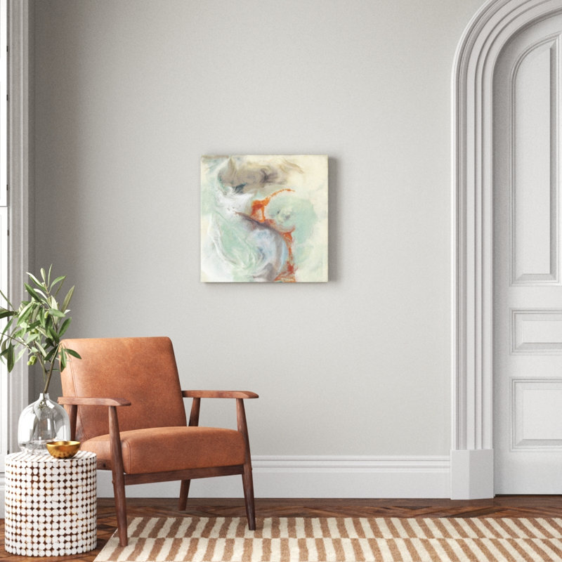 « cuivre river ii », peinture, H 24 po x l 24 po x P 1,5 po, Toile tendue