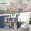 Nine- Shelf 91*29.5*91 cm MDF 1 Piece Cube Storage Rustic Brown Cube Compartments-1360070286