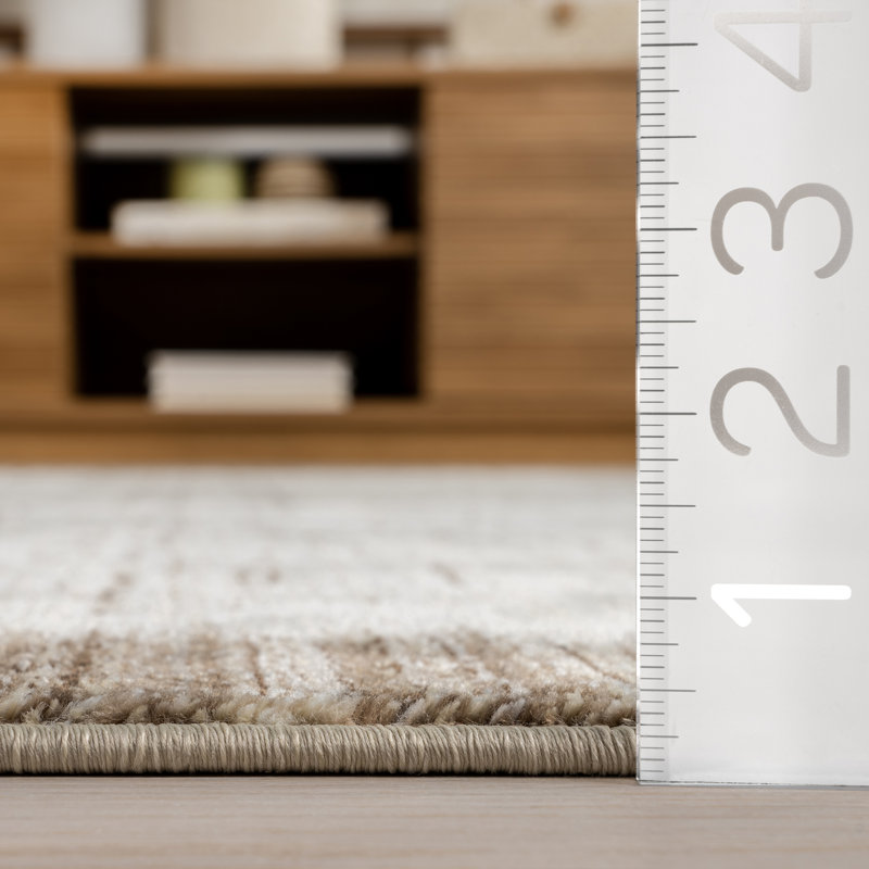 Sonali Casual Bordered Fringe Area Rug, Rectangle 5' x 7'10"