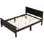 Grand lit plateforme en bois