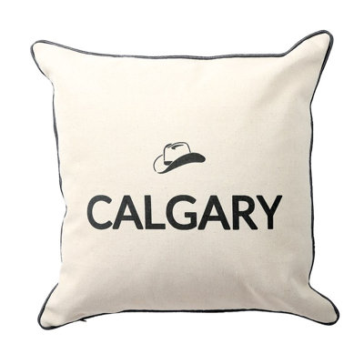 O Canada Cities Calgary Throw Pillow