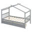 Lit en bois avec tiroirs-437398