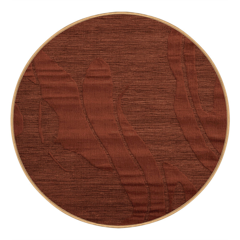 Tapis abstrait lavable à la machine, Rond 4 pi