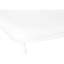 Chaise de bureau debout avec revêtement en similicuir blanc, base en métal pour l'assise et les pieds modernes