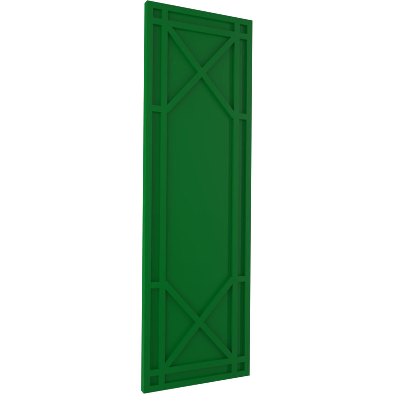 Volets en PVC True Fit, 12", Vert viridien, 39"