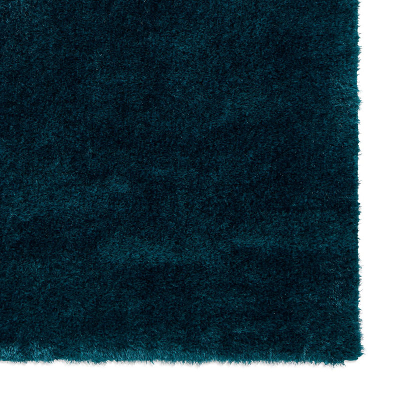 Lux Shaggy area rug Machine Woven Rectangle Dark Green, Rectangle 120 x 170cm