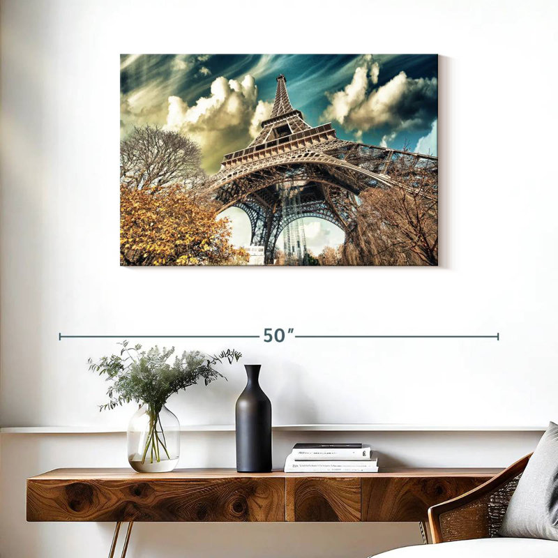 Kavia Eiffel Tower In Winter, 24" H x 36" W
