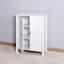 Armoire de rangement pour salle de bain avec tablette réglable à double porte