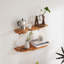 Irregular Wood Floating Shelf