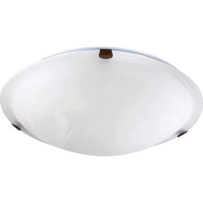 Plafonnier encastré simple bol 3 lumières 16 po Alesia