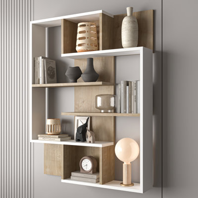 Flip Wall Mounted Floating Bookshelf