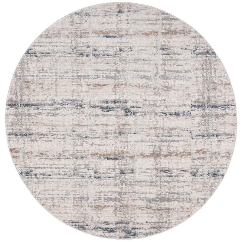 Keyra Performance Abstract Rug, Round 6'7"