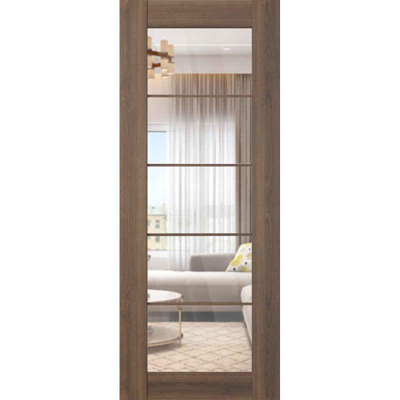 Dalle de porte standard Avon 5 Lite, 17,75 po x 83,23 po, Pacane