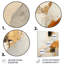 «Gray and Gold Sunset Collage IV», art mural abstrait en métal-1940608105