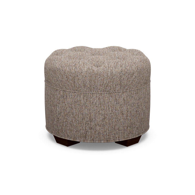 Round Ottoman, 9907-99, Walnut