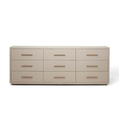 Commode 9 tiroirs Livia - Sable