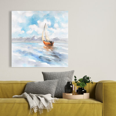 Paysage de voilier - Toile de bateau de transport pour la décoration intérieure