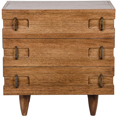 David Solid Wood End Table