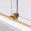 68 po - 72 po, porte de douche coulissante double, H 76 po, verre transparent 10 mm, or brossé, structure sécurisée 76 po x 68 po 72 po, 3/8 po