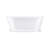 Kingston Brass Aqua Eden 60-Inch Acrylic Oval Double Ended Pedestal Tub with Drain (No Faucet Drillings)