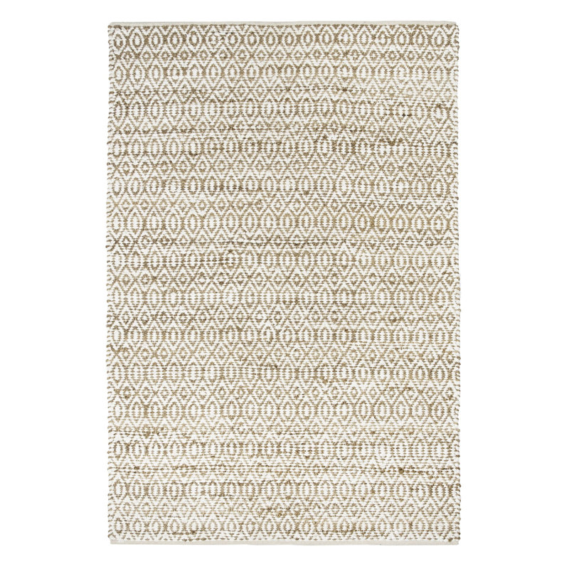 Tapis brun tissé à la main Darlette, Rectangle 8 pi 10 po x 12 pi