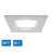 7.25'' 15.6 Watt Dimmable Air-Tight IC Rated LED Retrofit Recessed Lighting Kit-22458116