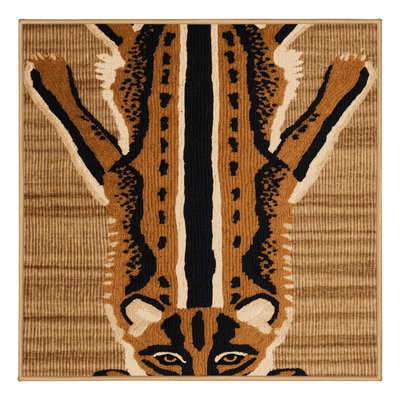 Washable Fossa Wildlife Area Rug