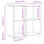 Record Cabinet 84.5 x 38 x 89 cm Engineered Wood-1152396903