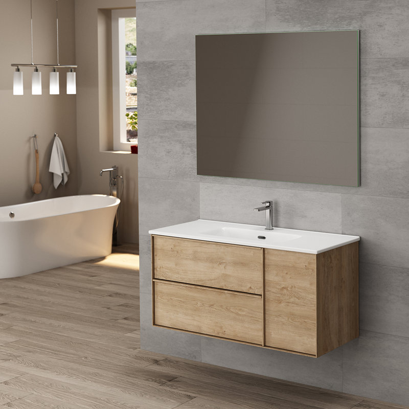 Palma 40'' W Single Vanity, Natural Oak