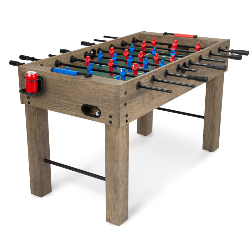 Table de soccer GoSports de 54 po - Comprend 4 balles et 2 porte-gobelets, Chêne