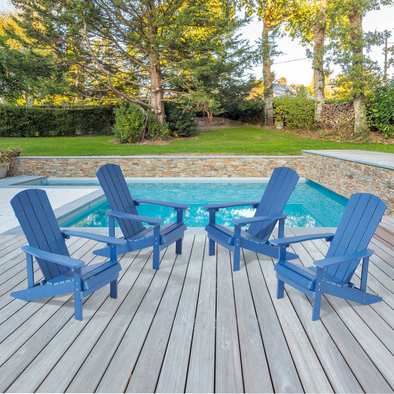 Fauteuil inclinable Kieth Riran Adirondack, Bleu marine
