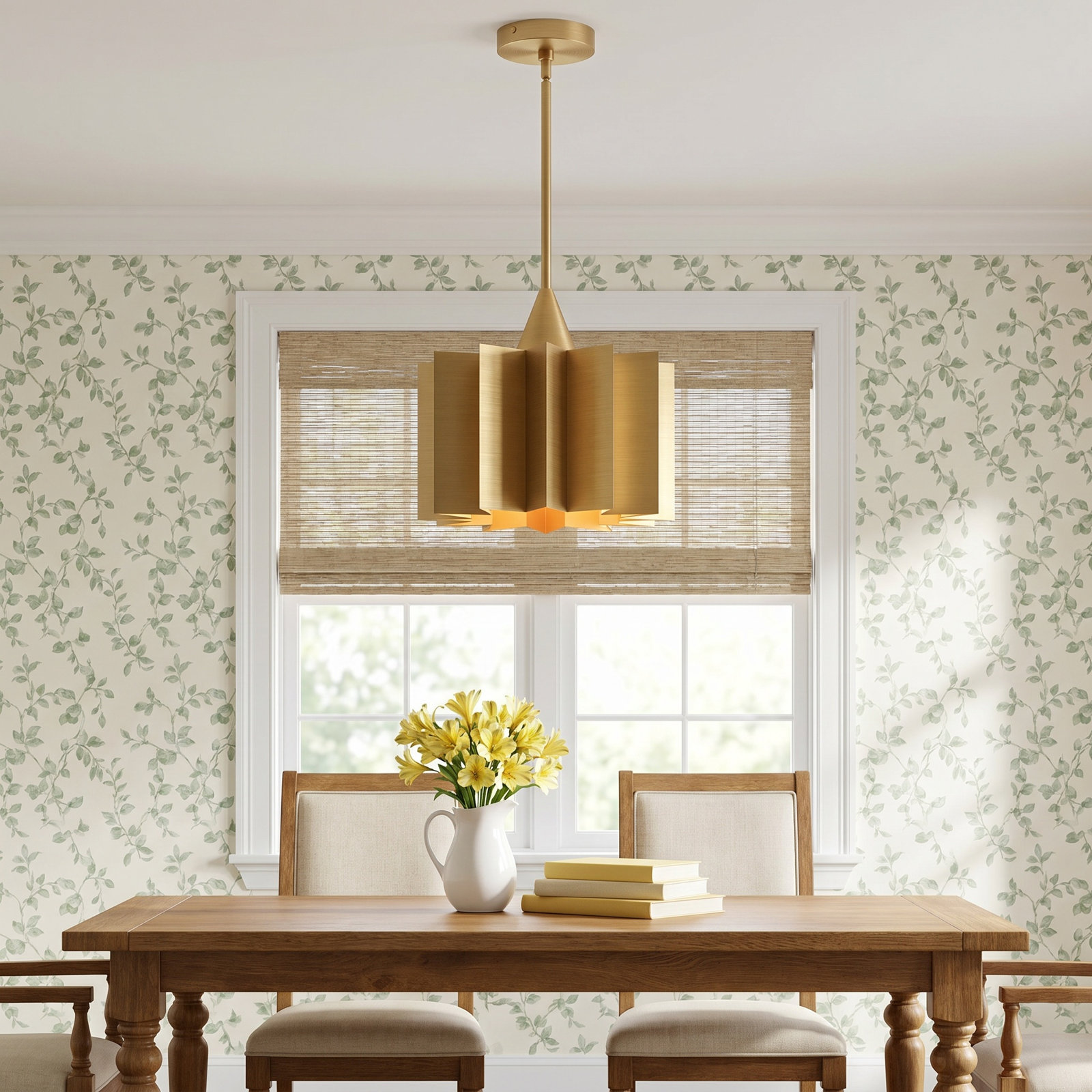 Tindra Single Light Pendant, Aged Gold, Aged Gold