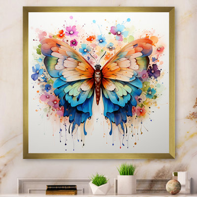 Colorful butterfly II - Butterflies Wall Art For Living Room Butterfly Canvas Print