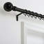 Premium Adjustable Curtain Pole Set with Brass Fittings & Rings.-1418454374-1418454373