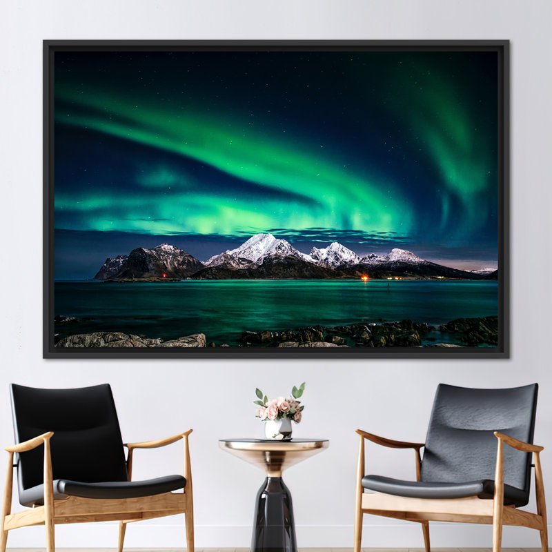 Print on Canvas, Framed Print without Mat, 20 cm H x 30 cm W, Black