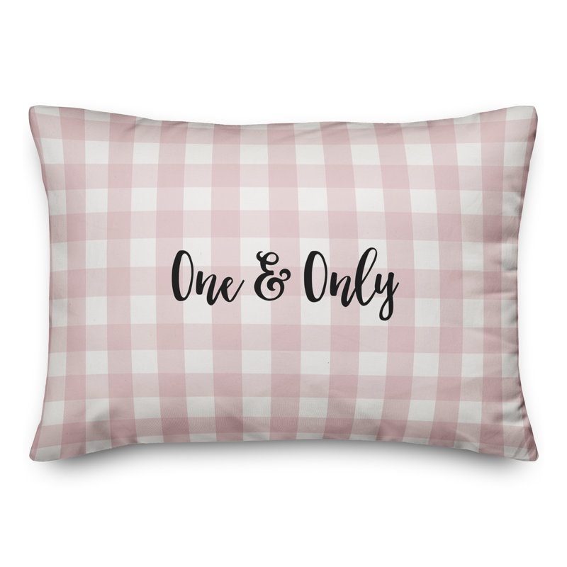  Coussin One & Only, Noir / Rose