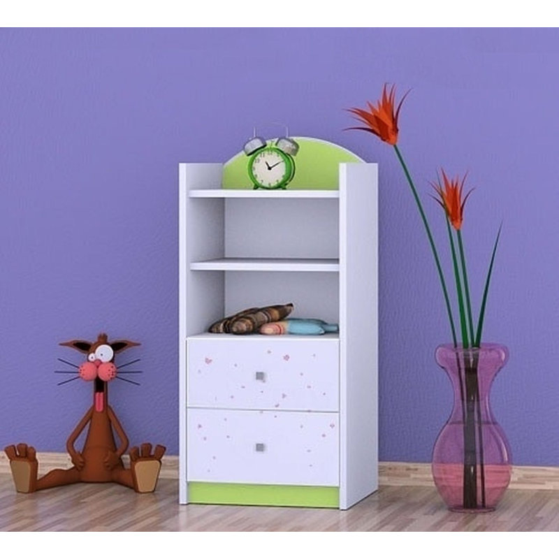 Nadia 96cm H Kids Cube, 92cm H x 45cm W x 34cm D, Green