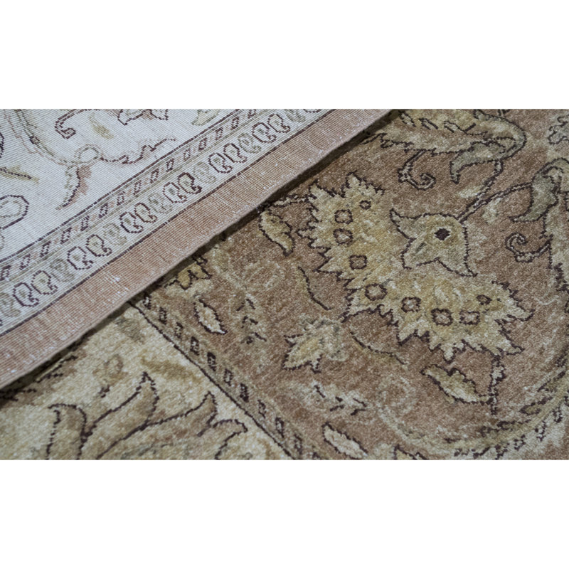 Sultanabad Wool Oriental Area Rug in Camel/Cream